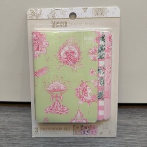YOOBI X WICKED X KATIE KIME 3PK MINI NOTEBOOKS 3.5X5” 32 PGS GLINDA ELPHABA NEW